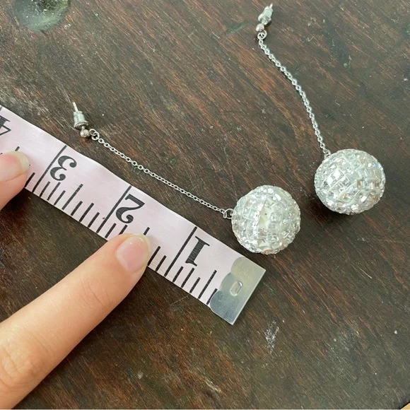 Disco Ball Earrings - Picture 4 of 4